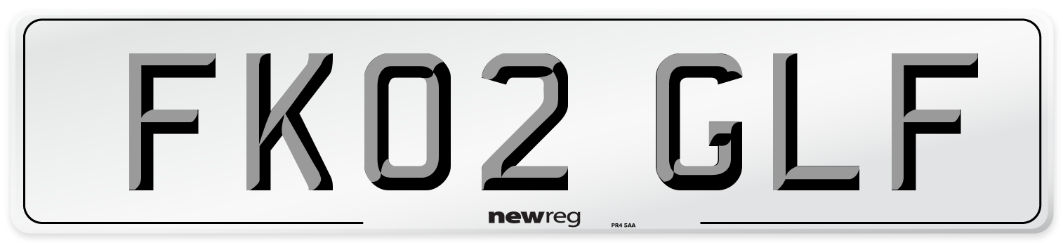 FK02 GLF Number Plate from New Reg